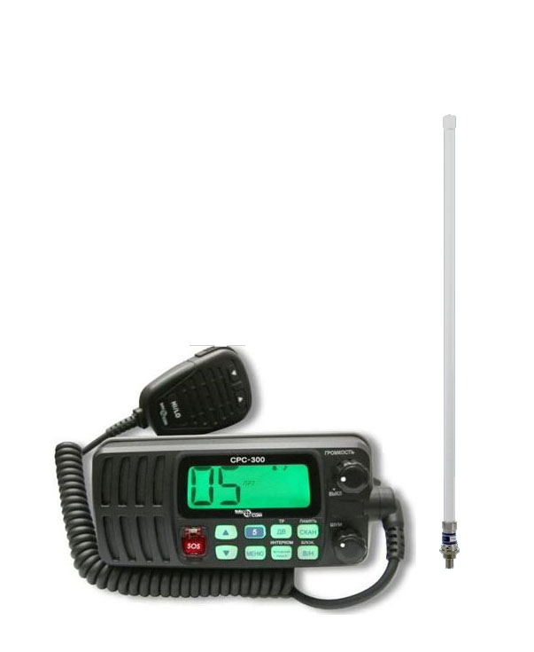 Комплект радиостанция NAVCOM CPC-300  с антенной АШС-700Р