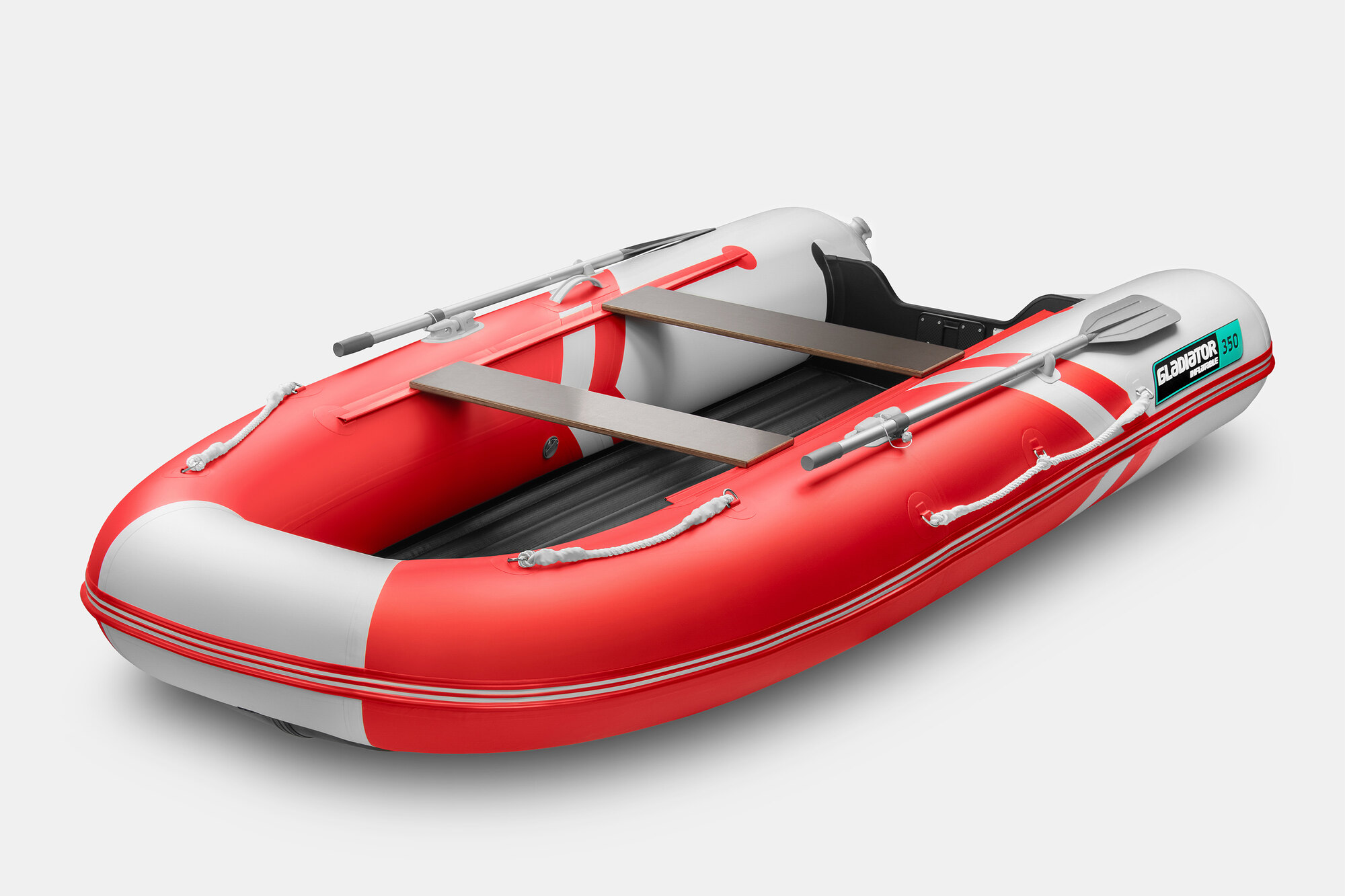 Надувная лодка (НДНД) GLADIATOR E350S красно-белый (СПБ)