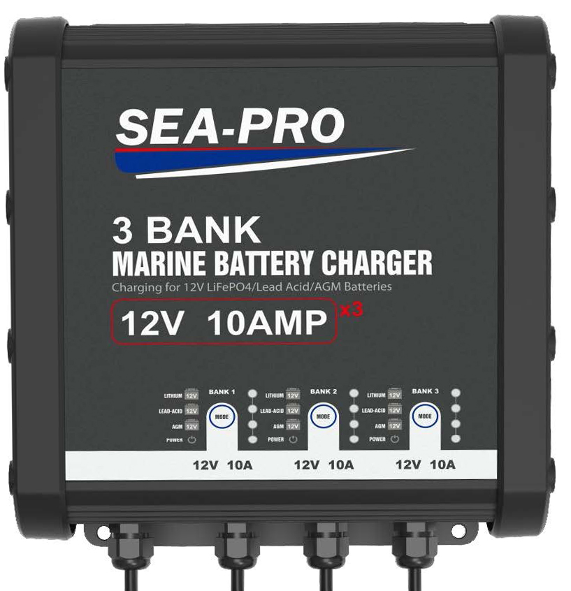 Зарядное устройство TE4-0333В (3х12В AGM, LEAD-ACID, LiFePo4- нижний выход)