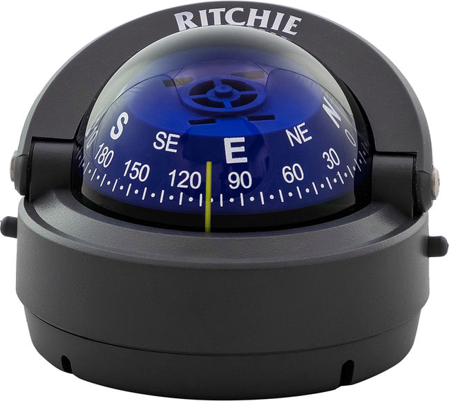 Компас Ritchie Explorer, серый корпус синий циферблат
