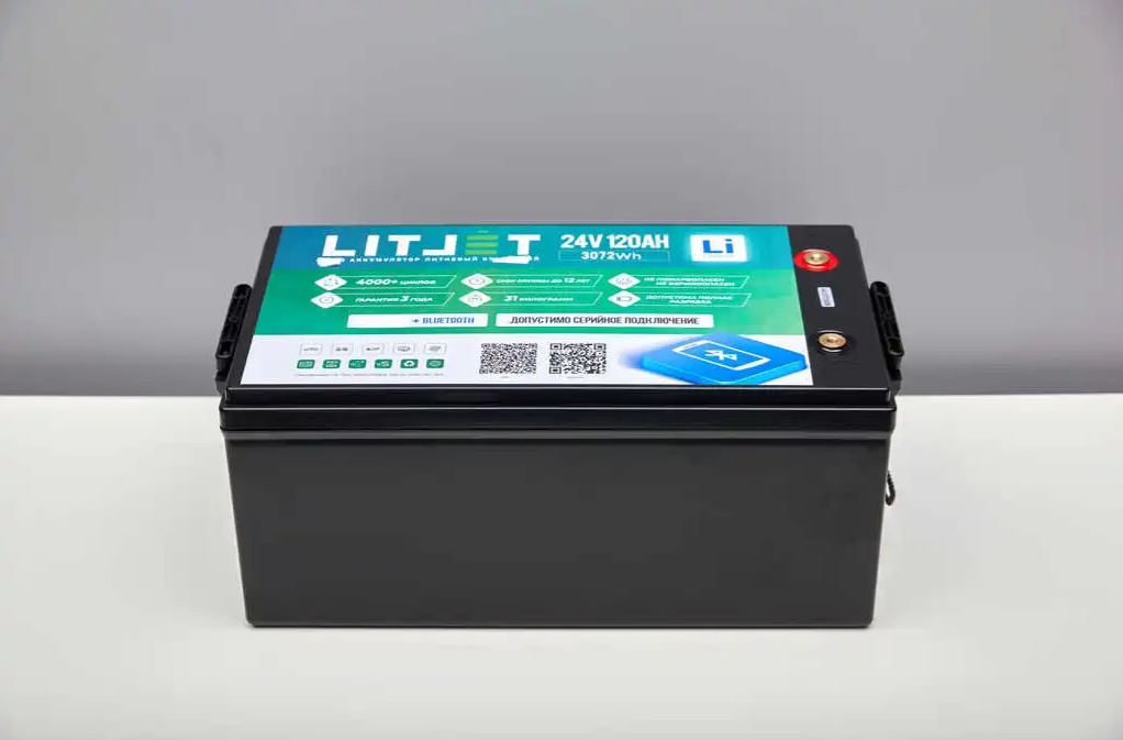LITJET SMART Тяговый аккумулятор глубокого цикла 24V 120Ah + display IP67