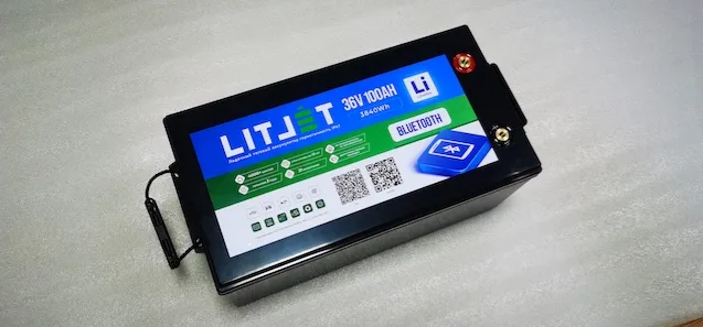 LITJET SMART Тяговый аккумулятор глубокого цикла 36V 100Ah 3840Wh + display IP67 (только под заказ)