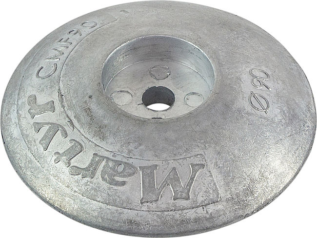 Анод цинковый для транцевых плит, D90 мм. Martyr