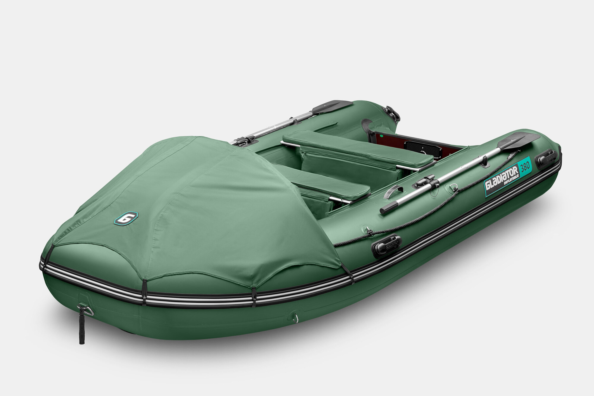 Надувная лодка (НДНД) GLADIATOR E380PRO зеленый