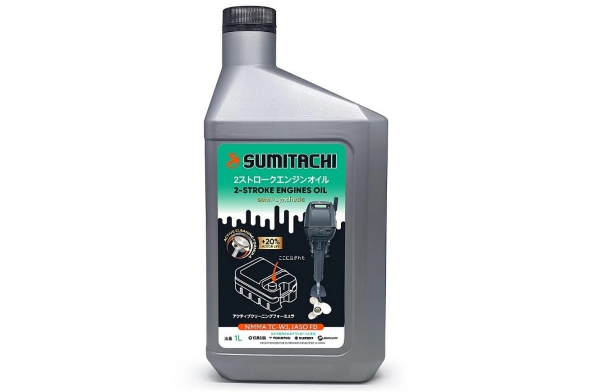 SUMITACHI масло моторное 2-STROKE OIL TC-W3 1L