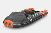 Надувная лодка (НДНД) GLADIATOR E450PRO оранжевый-тёмносерый