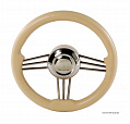 Рулевое колесо Osculati, диаметр 350 мм, цвет кремовый (имитация кожи)