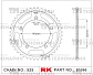 Звезда для мотоцикла ведомая B5066-41