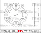 Звезда для мотоцикла ведомая B5010-46